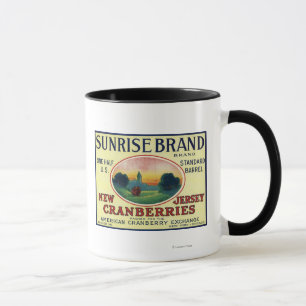 Taza Etiqueta del arándano de la marca de la salida del