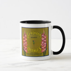 Taza Etiqueta del cajón de la fruta cítrica de la marca