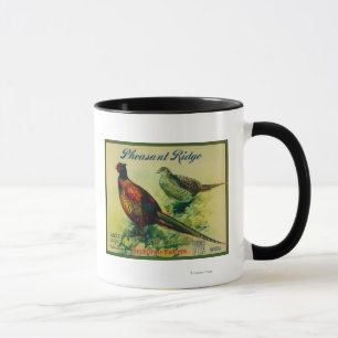 Taza Etiqueta del cajón de Ridge Apple del faisán