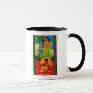 Taza Etiqueta del mango de la sala HonoluluHonolulu, HI