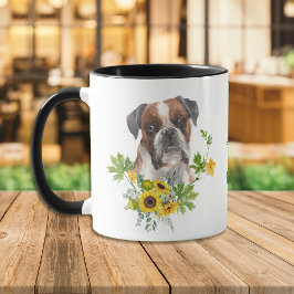 Taza Eucalyptus Boxer Dog Mug