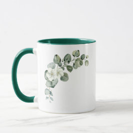 Taza Eucalyptus Rustic Greenery Boda