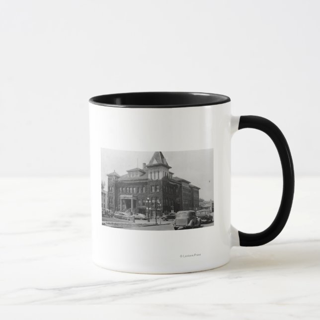 Taza Eugene, escena de Oregon con fotografía del ayunta (Derecha)