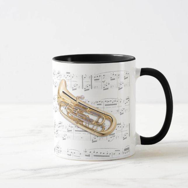 Taza - Euphonium con partitura (Derecha)