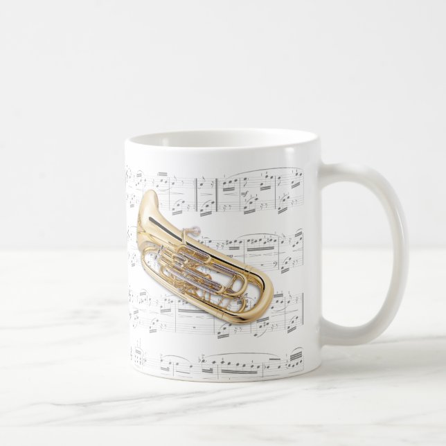 Taza - Euphonium con partitura (Derecha)