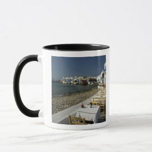 Taza Europa, Grecia, Mykonos. Vistas del litoral