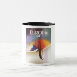 Taza Europa - Luna de Júpiter Arte Espacial.