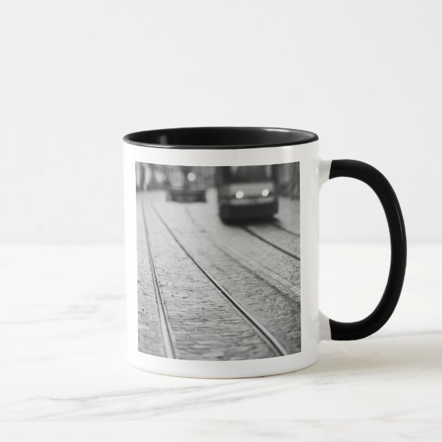 Taza Europa, Suiza, Berna. vías de tranvía, (Derecha)