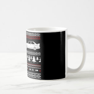 Taza europea del coche de deportes del navidad feo