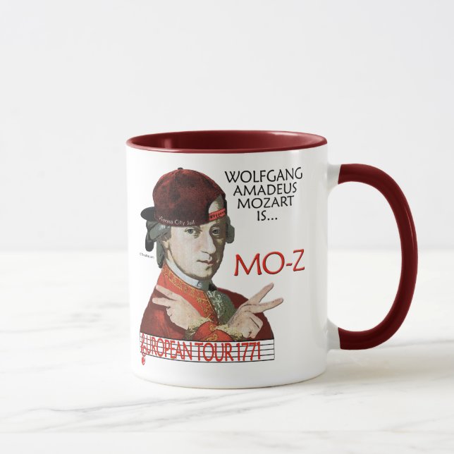 Taza europea del viaje de Mozart "MES-z" (Derecha)