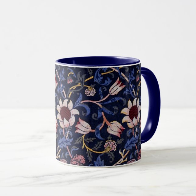 Taza Evenlode, famoso patrón de William Morris, (Anverso derecho)