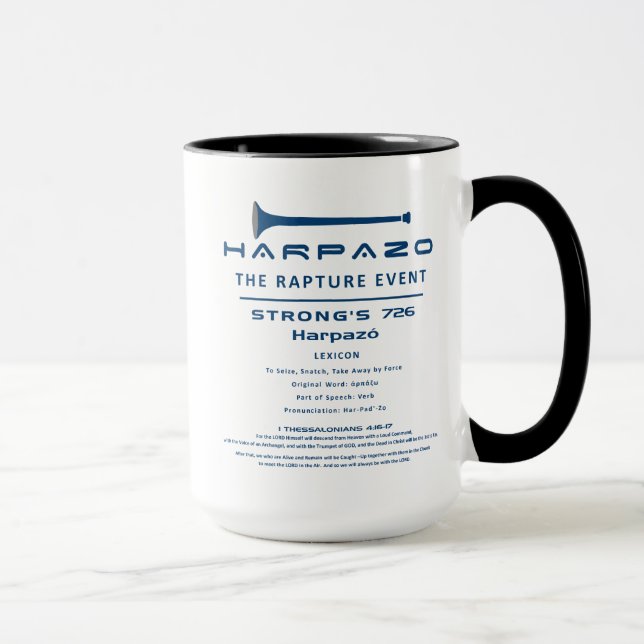 Taza Evento de rapto Harpazo (Derecha)