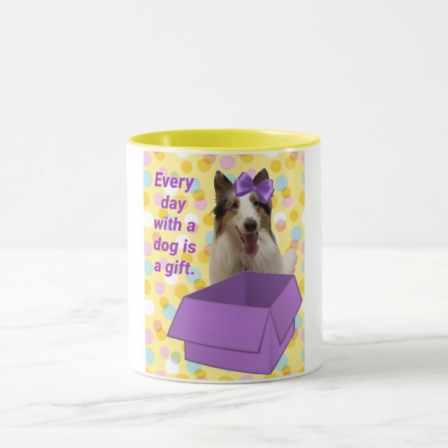 Taza Every Day with a dog is a gift (Centro)