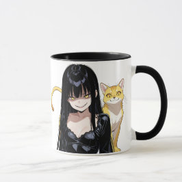 Taza Evil Catlady With Cat