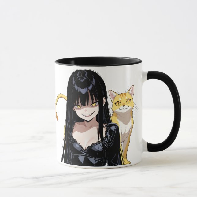 Taza Evil Catlady With Cat (Derecha)