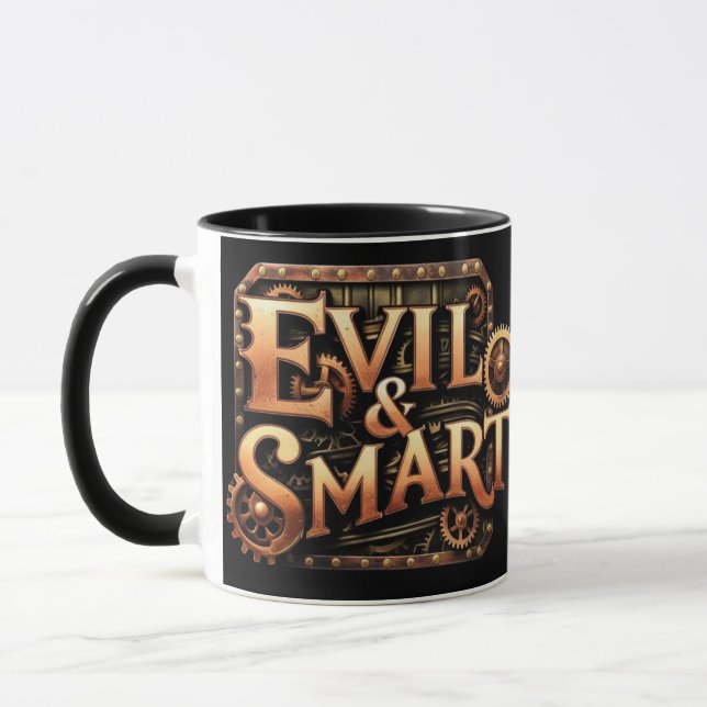Taza Evil&Smart Logo Schwarz (Izquierda)