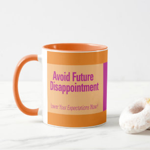 Taza Evitar la combinación de futuros Naranjas de decep