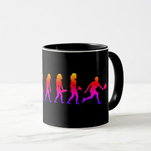 Taza Evolución del baloncesto divertida