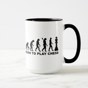 Taza Evolución llevada para jugar a ajedrez
