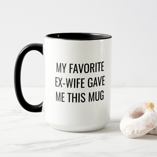 Taza Ex-esposa divertida (Con donut)