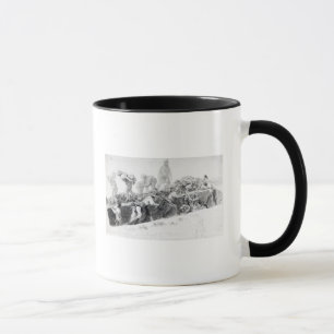 Taza Excavación de un agujero para las fundaciones