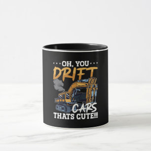 Taza Excavador, vagones de deriva que hacen construcció