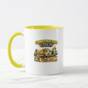 Taza Excavadora de Dibujos Animados Lindos de la c