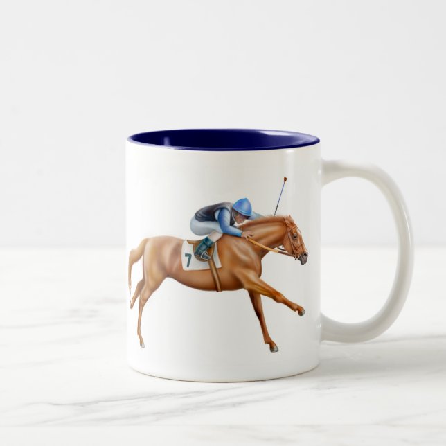 Taza excelente del caballo de carreras (Derecha)