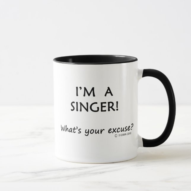 Taza Excusa del cantante (Derecha)