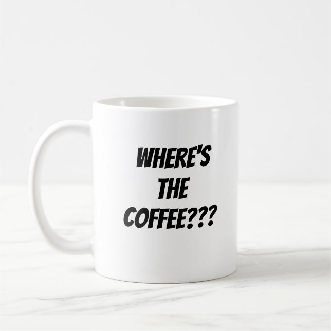 Taza exigiendo café de nuevo (Izquierda)
