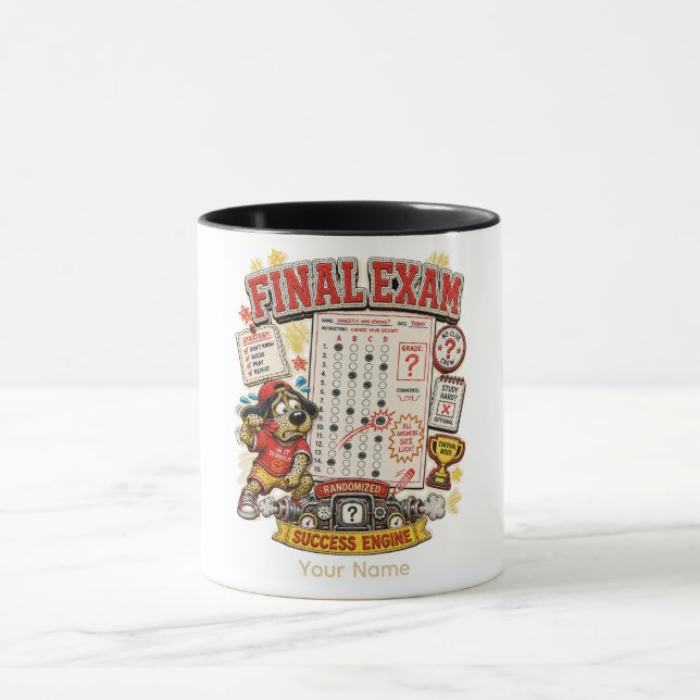 Taza Éxito en el Examen Final Pendiente de Estudio Dive (Centro)