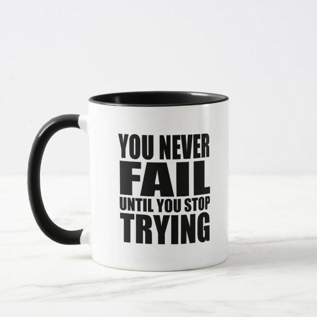 Taza Éxitos de citas motivacionales (Izquierda)