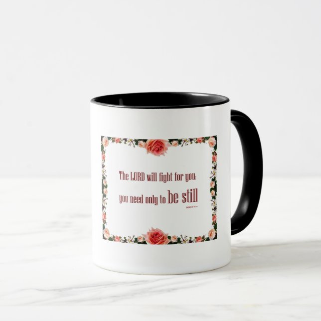 Taza Éxodo 14 Combo Mug, 11 oz 'El SEÑOR peleará' (Anverso derecho)