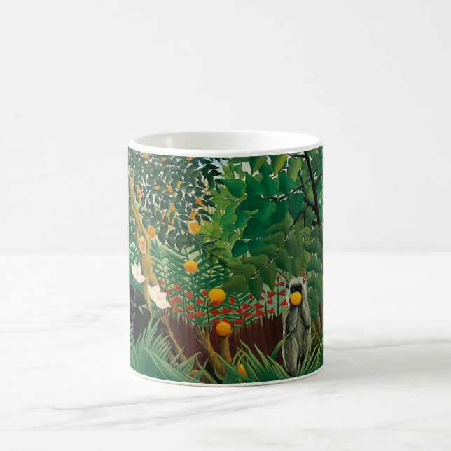 Taza exótica del paisaje de Henri Rousseau (Centro)