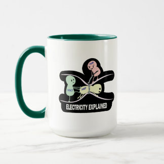 Taza Explican electricidad de ley de ohmios divertidos 
