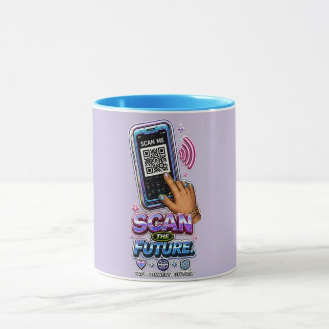 Taza Explora el Futuro – Desglose de Tecnología Ciberné (Centro)