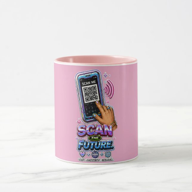 Taza Explora el Futuro – Desglose de Tecnología Ciberné (Centro)