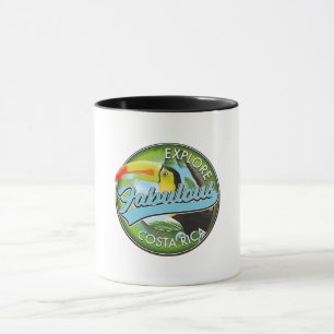 Taza Explora el logotipo de fabulosa Costa Rica