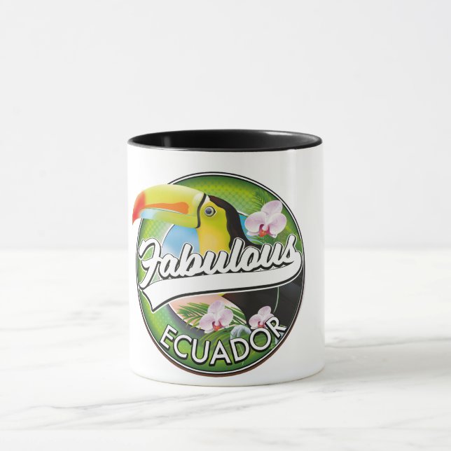 Taza Explorar el fabuloso logo de Ecuador (Centro)