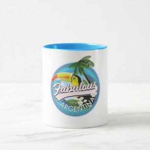 Taza explorar el logotipo fabuloso de Argentina