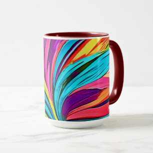Taza Explosión abstracta vibrante