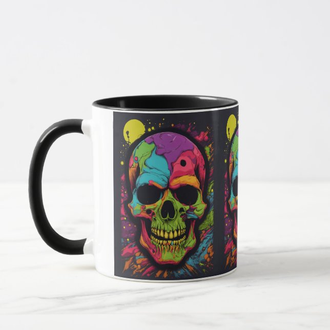 Taza Explosión de Cráneo Psicodélico (Izquierda)
