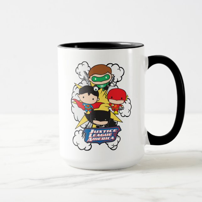 Taza Explosión de la Liga de Justicia de Chibi (Derecha)