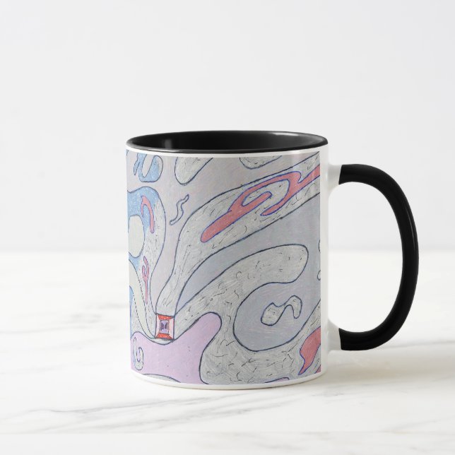 Taza Explosión en el espacio, arte abstracto (Derecha)