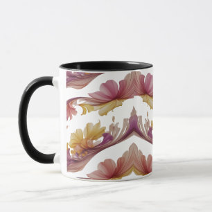 Taza Explosión floral - Flor abstrata vibrante