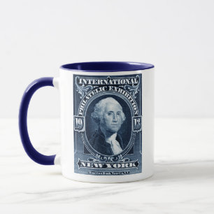 Taza Exposición Filatélica de Nueva York de 1913
