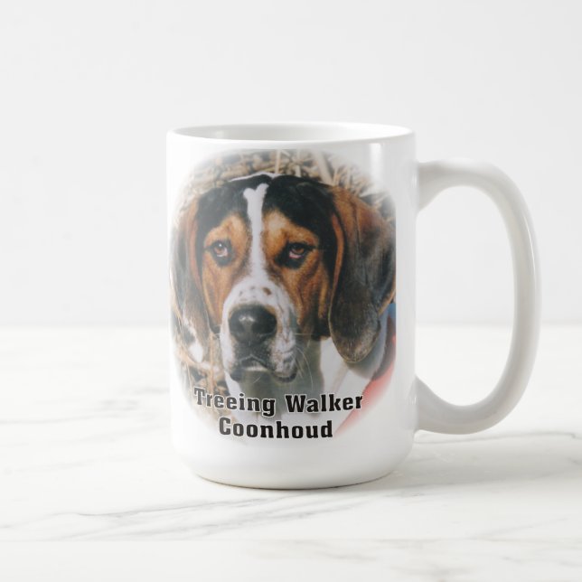 Taza expresiva del Coonhound del caminante de (Derecha)