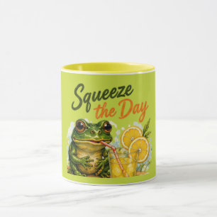 Taza Exprime El Día Limón Divertido   Lindo Verano 