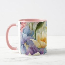Taza Exquisitas Flores De Primavera Sofisticadas. Pintu