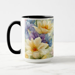 Taza Exquisitas Flores De Primavera Sofisticadas. Pintu